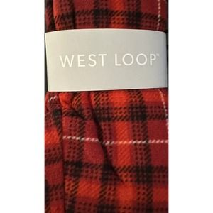 West Loop Red Plaid Super Soft Sleep/Lounge Pajama Pants M/L Men 835
